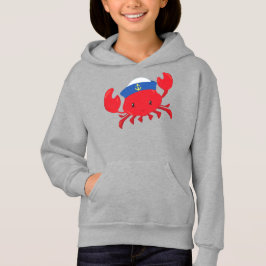 Seemannskrabbe, Niedliche Krabbe, Segelhut, Segeln Hoodie