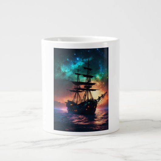 "Seemannsschiff-Cup" Jumbo-Tasse (Vorderseite)