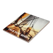 Seemannsschiff Keramik Tile Fliese (Seite)