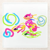 Seemannszeit Glasuntersetzer (Vorderseite)