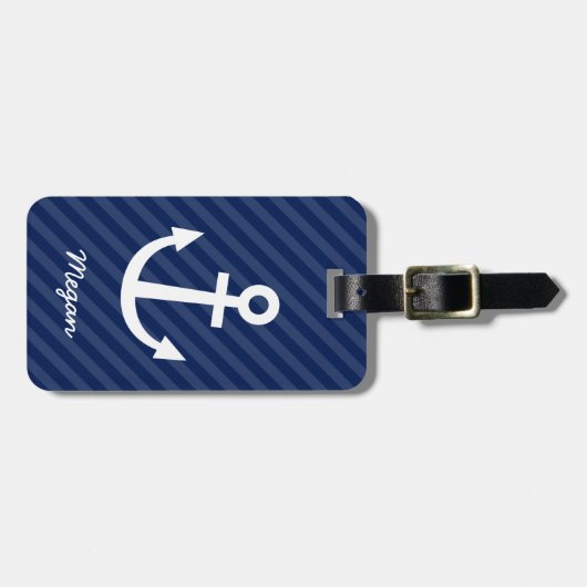 Seemarine-Anker Gepäckanhänger (Vorderseite horizontal)