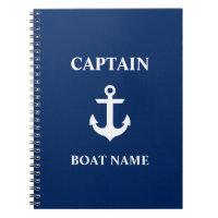 Seemarine-Blau kapitän-Boat Name Anchor