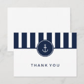 Seemarine danken Ihnen zu kardieren Dankeskarte (Vorne/Hinten)