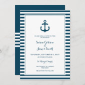 Seemarine-Hochzeits-Einladung Einladung (Vorne/Hinten)
