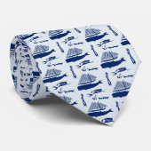 Seemarine Krawatte (Gerollt)