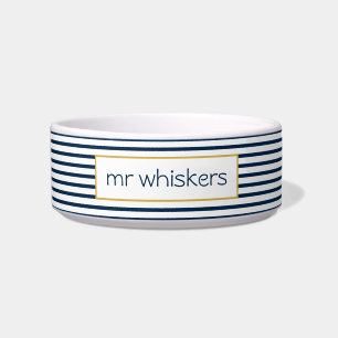 Seemarine Stripes Name-Hund Napf