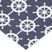 Seemarineblau- u. -WEISSbootshelm-Tabellenläufer Kurzer Tischläufer (Ecke)