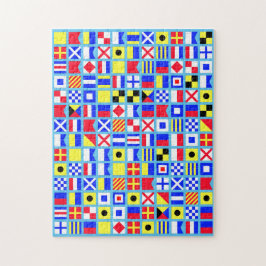 Seemarineflaggen-Doppelt-Puzzlespiel Puzzle