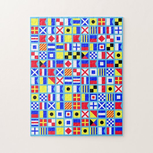 Seemarineflaggen-Doppelt-Puzzlespiel Puzzle (Vertikal)