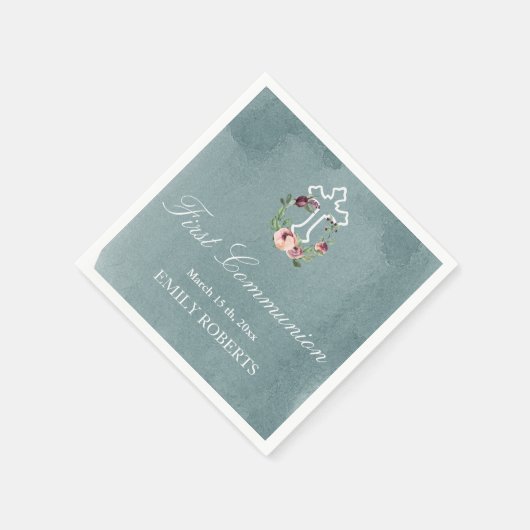 Seemarsala-Monogramm Serviette (Ecke)