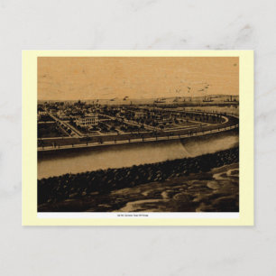 Seemauer, Galveston, Texas 1909 Vintage Postkarte