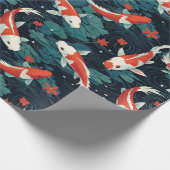 Seemindlicher Koi Geschenkpapier (Ecke)