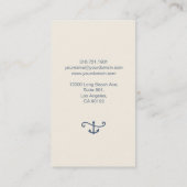 SeeMinimalistic Visitenkarte-Elfenbein-Blau Visitenkarte (Rückseite)