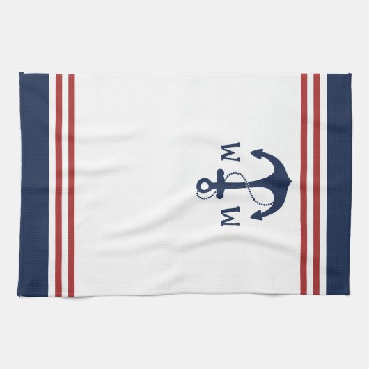 Seemonogramm Geschirrtuch (Horizontal)