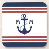 Seemonogramm Getränkeuntersetzer (Vorderseite)