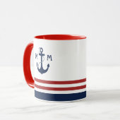 Seemonogramm Tasse (Vorderseite Links)