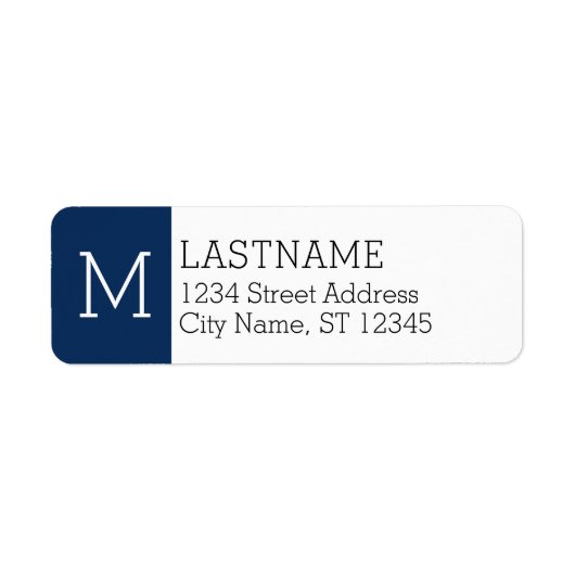 Seemonogramm und Individuelle Name - Rücksendeadre (Vorne)