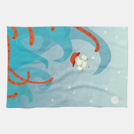 Seemonster Geschirrtuch (Horizontal)