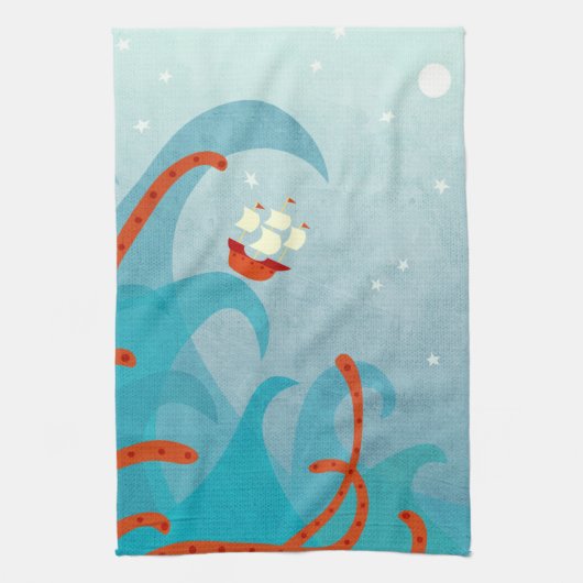 Seemonster Geschirrtuch (Vertikal)