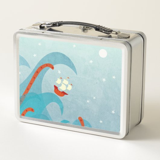 Seemonster Metall Brotdose (Rückseite)