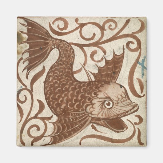 Seemonster (ohne Papier) Magnet (Vorne)