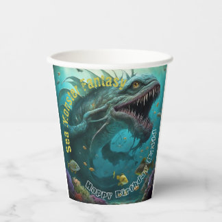 Seemonster-Party Pappbecher