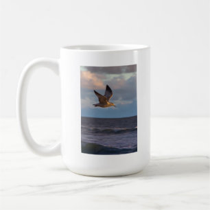 Seemöwe am Sonnenuntergang Kaffeetasse