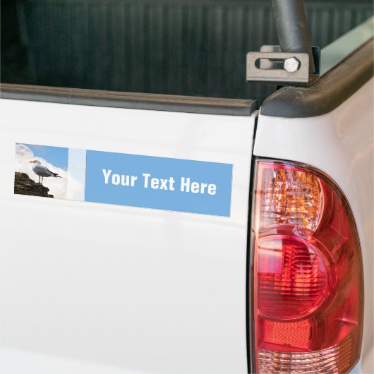 Seemöwe auf einer Backsteinmauer in Rom Autoaufkleber (Auf Lkw)