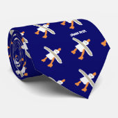 Seemöwe-Designer-Krawatte John-Farbstoffs Krawatte (Gerollt)