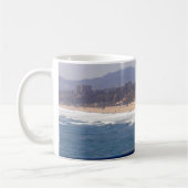 Seemöwe durch Santa Monica Strand Kaffeetasse (Links)