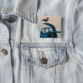 Seemöwe-Erholungen auf Anker von Schiff | Choshi Button (Beispiel)