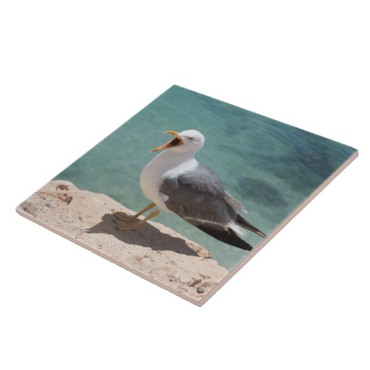 Seemöwe Fliese (Seite)