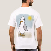 Seemöwe (Front und Rückseite) T-Shirt (Rückseite)