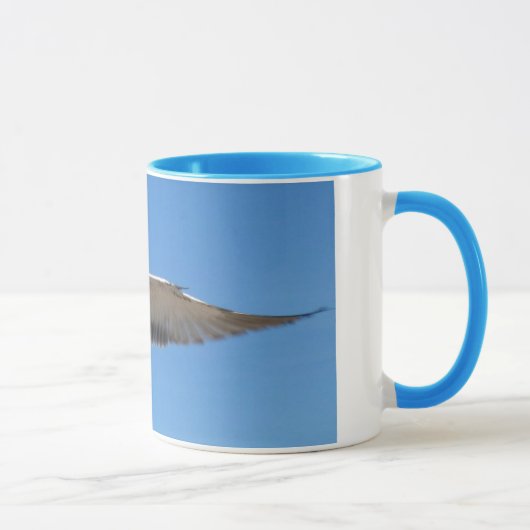 Seemöwe im Flug Tasse (Rechts)