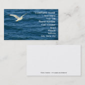 Seemöwe im Flug über Wasser Visitenkarte (Vorne/Hinten)