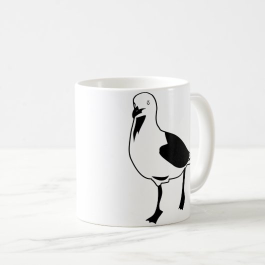 Seemöwe Kaffeetasse (VorderseiteRechts)