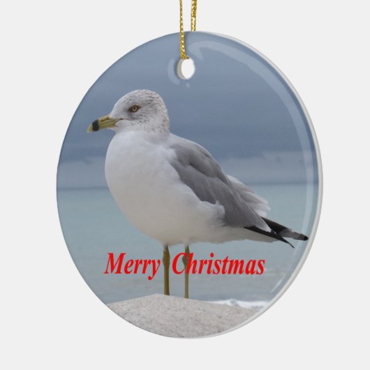 Seemöwe Keramik Ornament (Links)