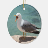 Seemöwe Keramikornament (Links)