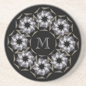 Seemöwe-mit Monogramm Untersetzer (Vorne)