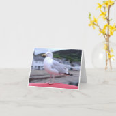 Seemöwe Notecard Karte (Gelbe Blume)