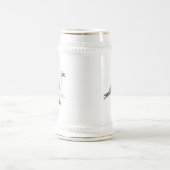 Seemöwe Stein Bierglas (Mittel)