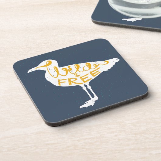 Seemöwe | wild und frei getränkeuntersetzer (Linke Seite)