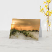 Seemöwen am Sonnenaufgang Karte (Gelbe Blume)