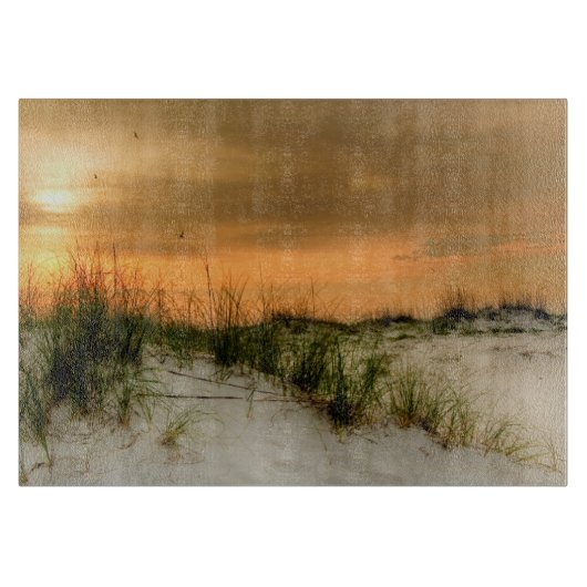 Seemöwen am Sonnenaufgang Schneidebrett (Vorderseite)