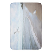 Seemöwen am Strand Badematte (Vorderseite Vertikal)