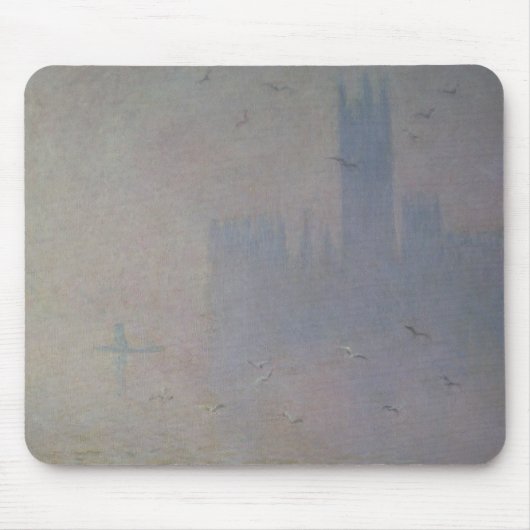 Seemöwen Claude Monets | über Häusern des Mousepad (Vorne)