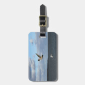 Seemöwen im Flug Gepäckanhänger (Vorderseite vertikal)