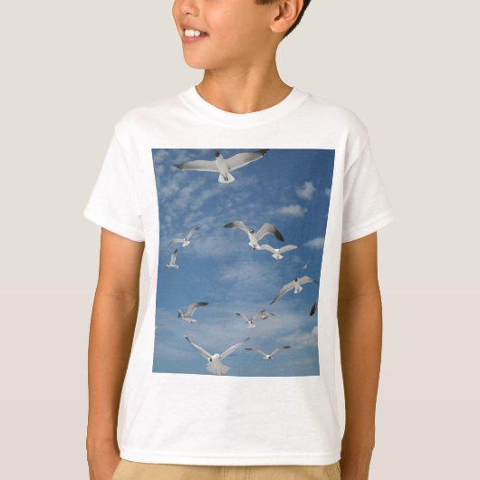 Seemöwen im Flug T-Shirt (Vorderseite)