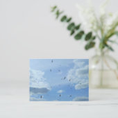 Seemöwen Visitenkarte (Stehend Vorderseite)