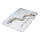 Seemöwestrand "ließ uns" Badezimmermatte weg Badematte (Schrägansicht)